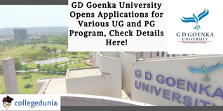 GD Goenka University Opens Applications for Various UG and PG Program, Check Details Here!